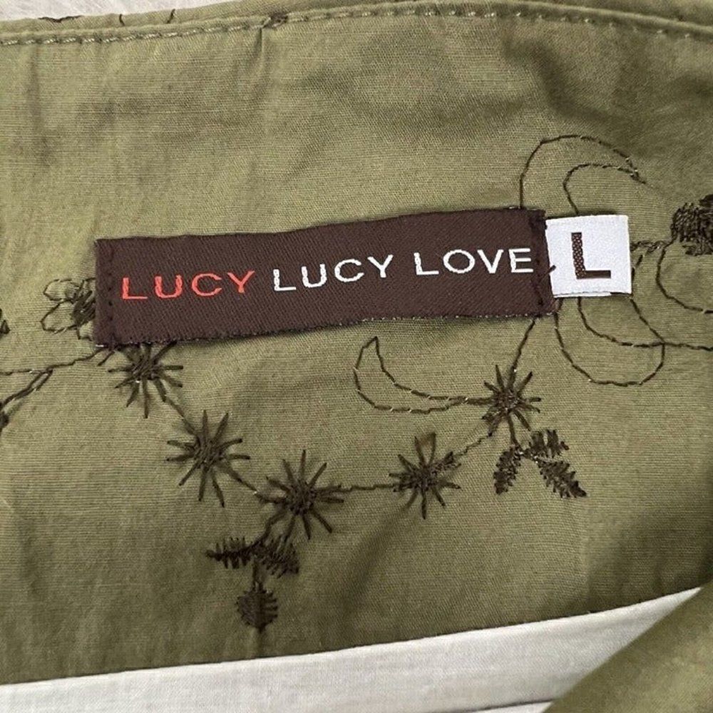 Lucy Lucy Love Vintage Y2K Paisley Ombré Handkerchief Midi Skirt Large Cotton - Picture 3 of 12